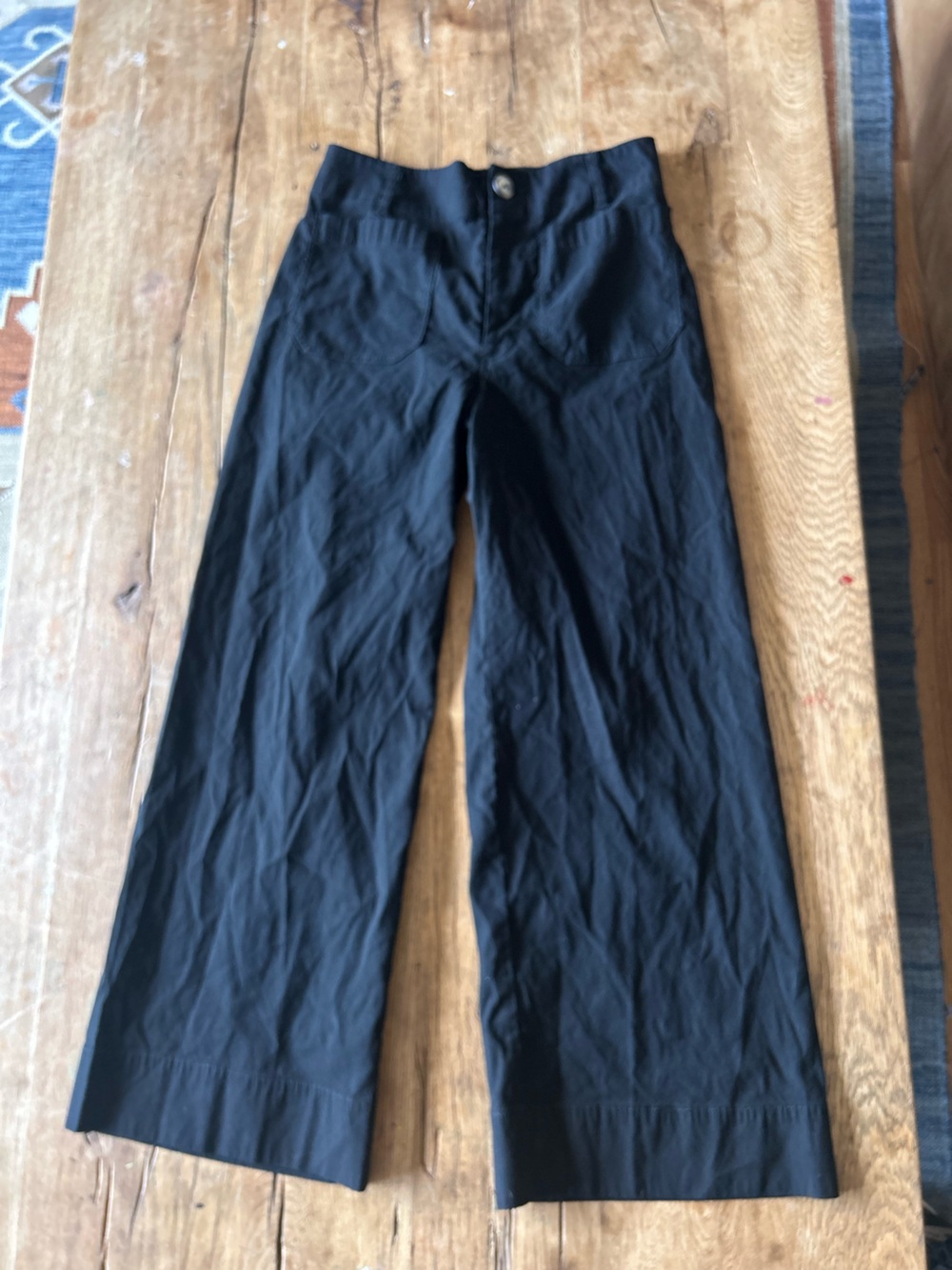 Maeve Collette Wide Leg Pants magic Fabric Black Wide-Leg Pants GUC 27